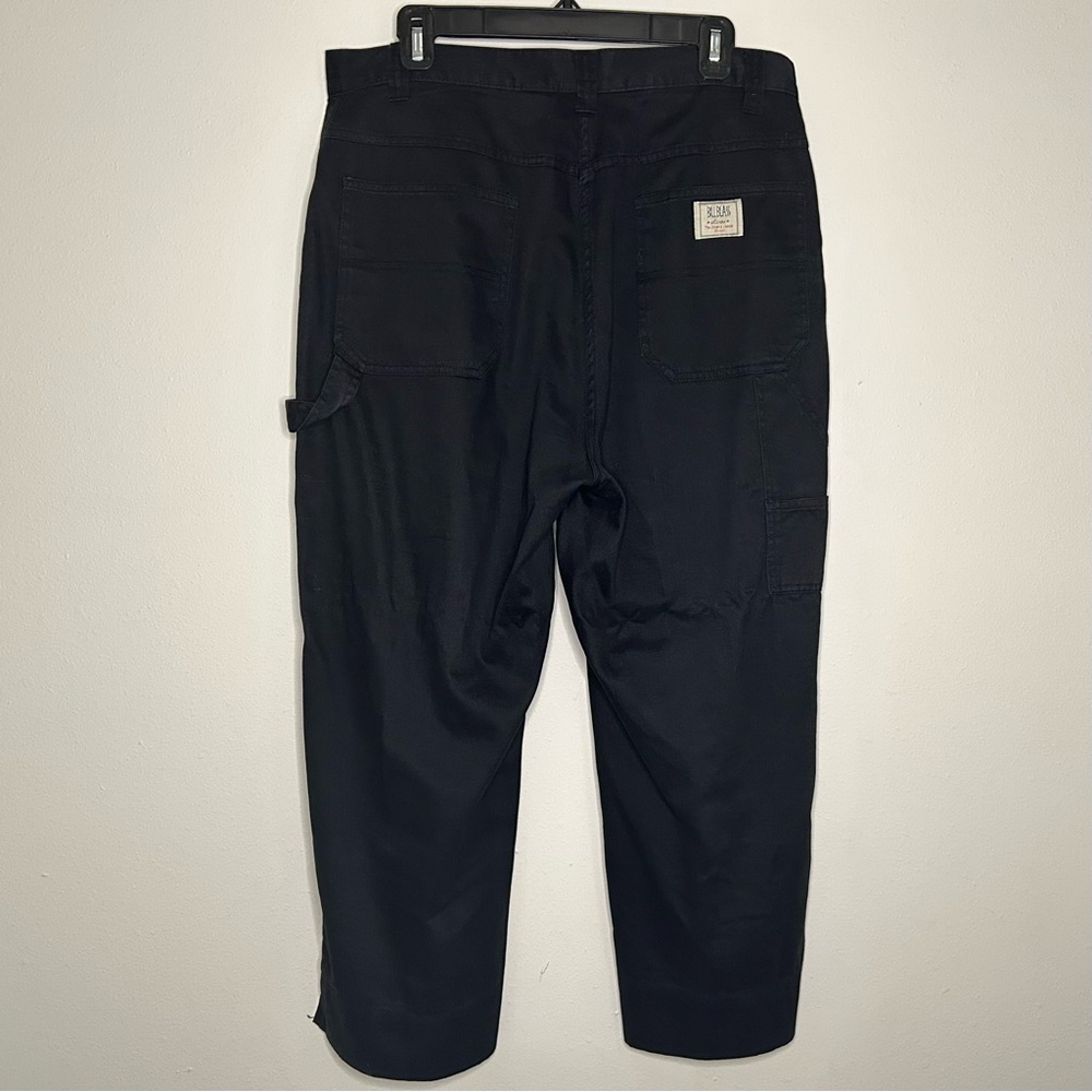 bill blass Women's Size 14 Black Carpenter-Pants-Style Wide-Leg Chinos - Picture 2 of 14